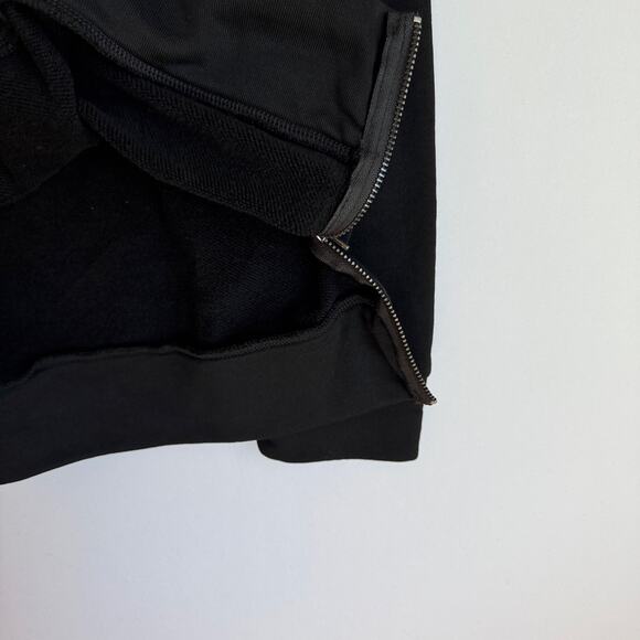 Shilla Lace Trim Sweatshirt Pullover Crew Women Small Black Casual Boho Cozy - Picture 9 of 15